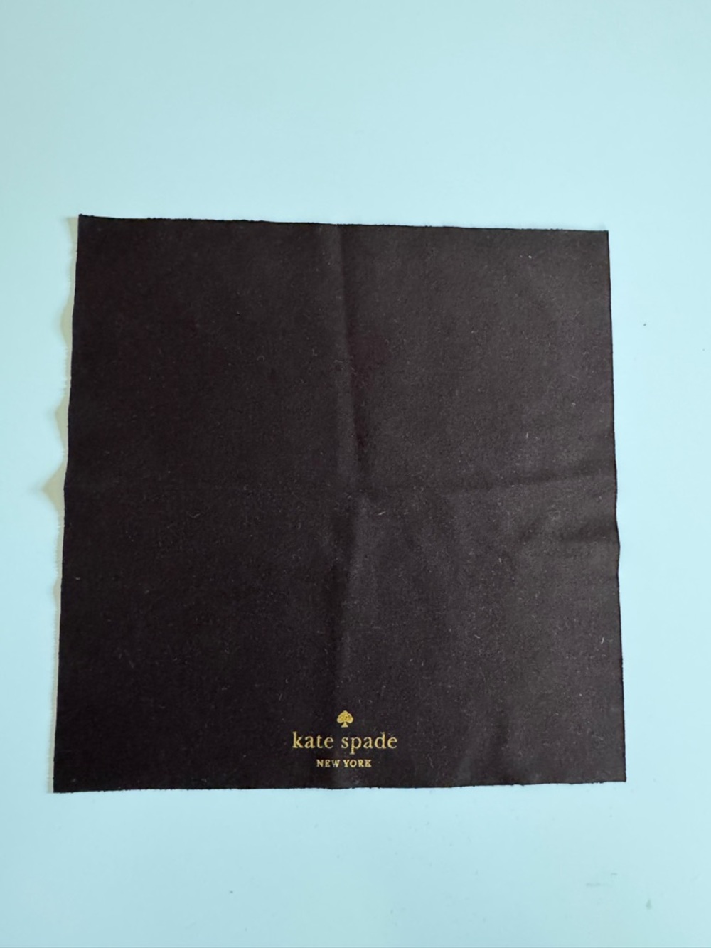 NWOT dark brown Kate Spade microfiber eyeglass lens cloth
